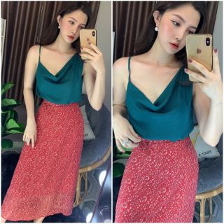 áo cổ đổ 1 dây vai