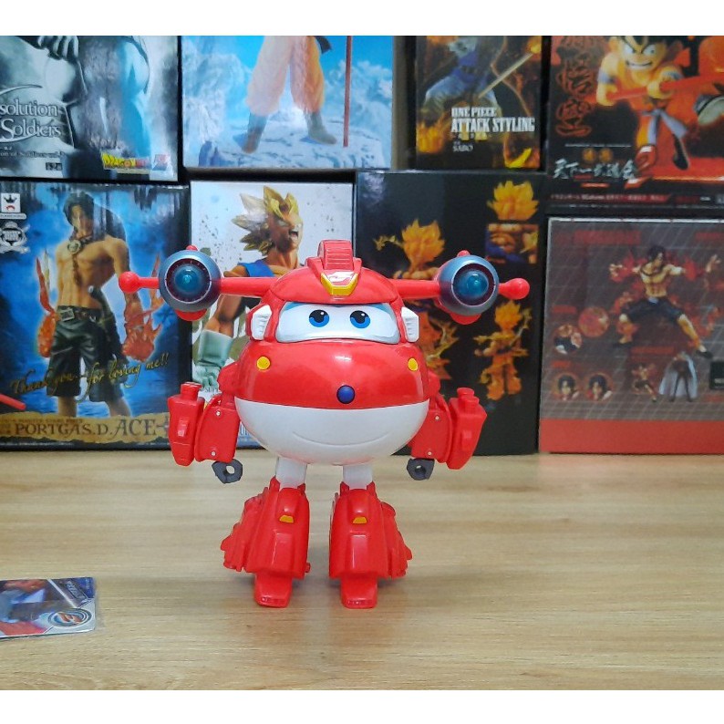 Robot Jett siêu cấp cỡ lớn có đèn và âm thanh đồ chơi Super wings đội bay siêu đẳng