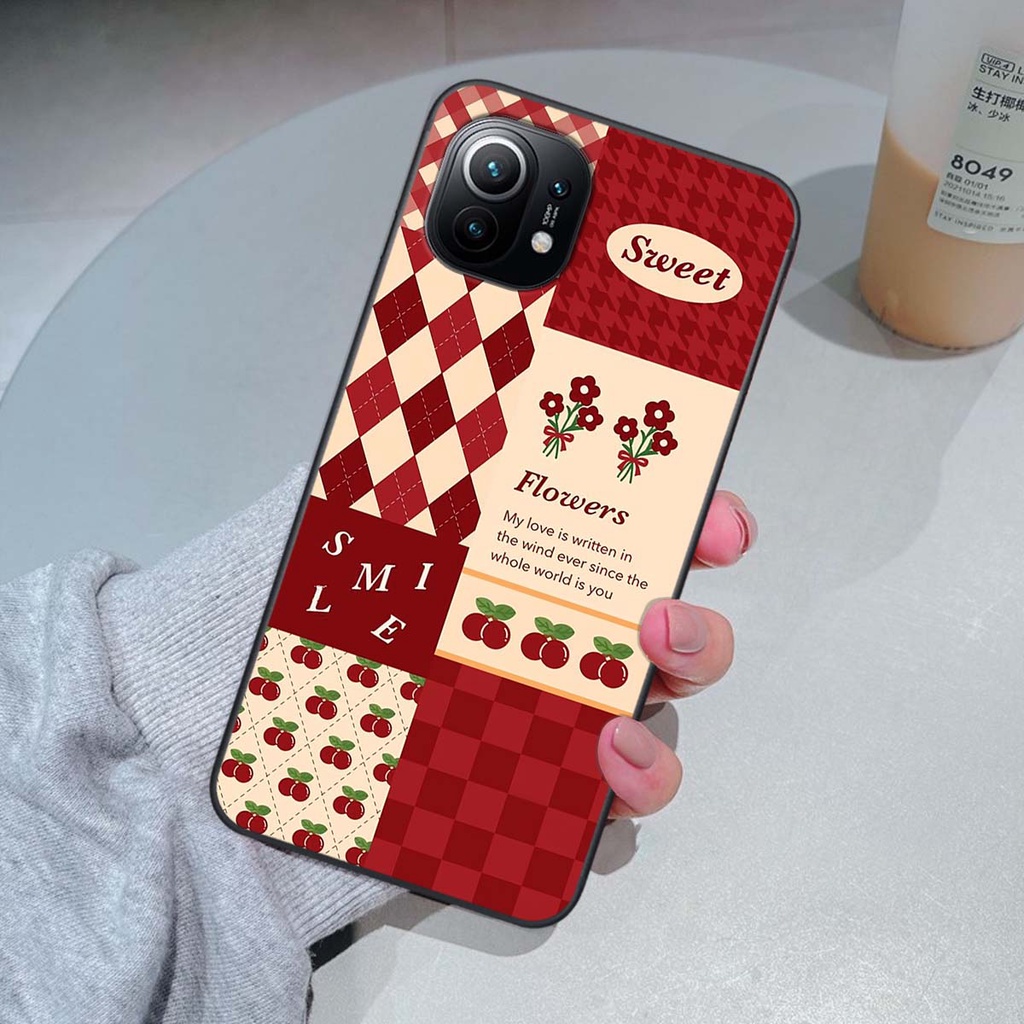 Ốp Xiaomi Mi 11 / Mi 11T / Mi 11 Lite họa tiết hoa, gấu thời trang, ốp dẻo bền đẹp