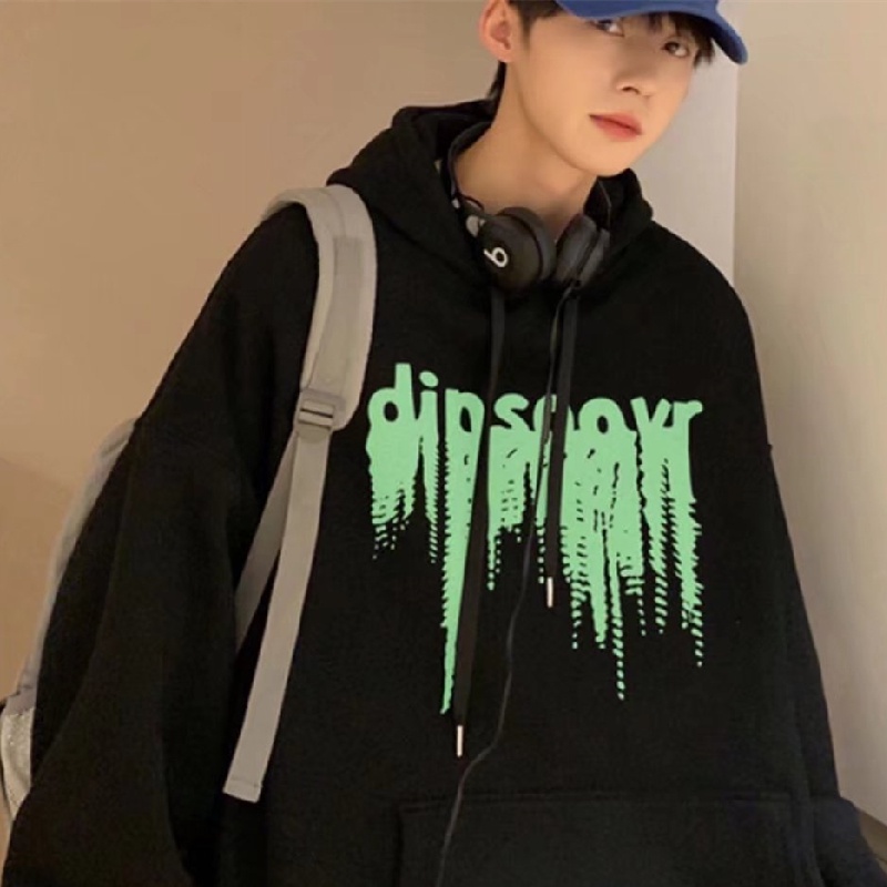 Áo hoodie Thể Thao Dáng Rộng In Chữ Phong Cách Hip Hop Đường Phố Hàn Quốc Thời Trang Mùa Đông Cho Nam [M-5XL]