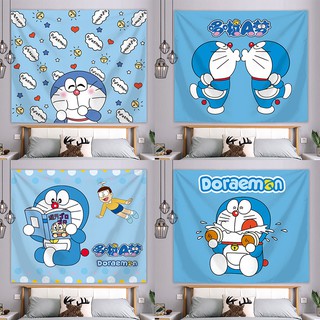 Thảm treo tường trang trí phòng ngủ cho bé hình Doraemon dễ thương
