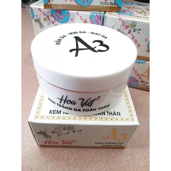 KEM A3 HOA VIỆT TRẮNG DA TOÀN THÂN