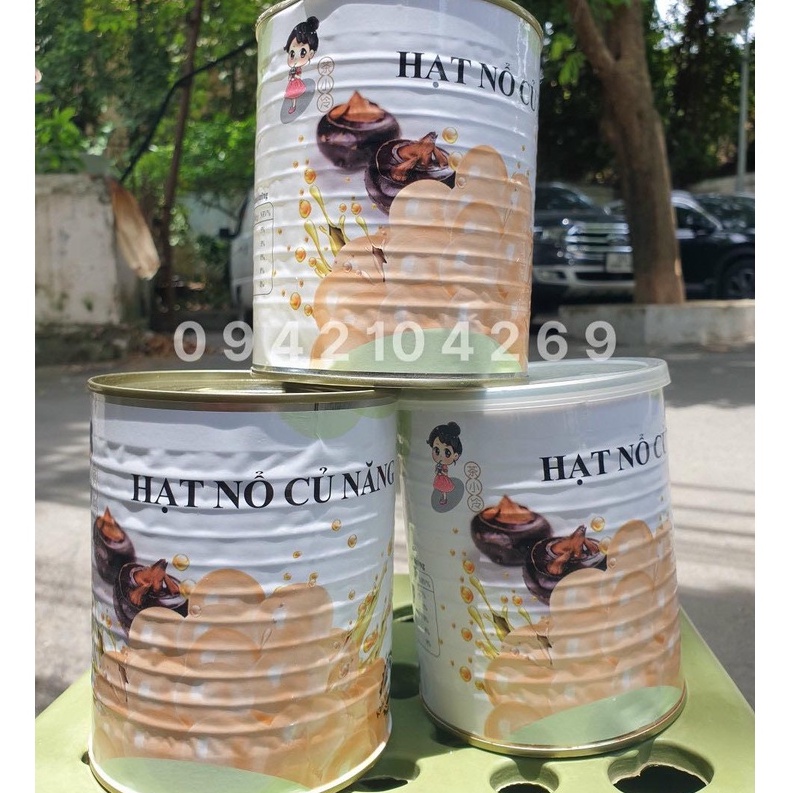 Thạch Thủy Tinh/Hạt nổ Củ Năng hộp 900g- MỚI LẠ THƠM NGON- Bách hóa Nguyên liệu