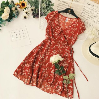 (ORDER) Váy hoa nhí cổ V