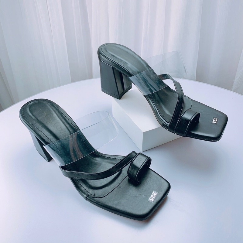 Guốc Sandal sỏ ngón cao gót nữ cao cấp siêu rẻ 5p mới nhất - s62