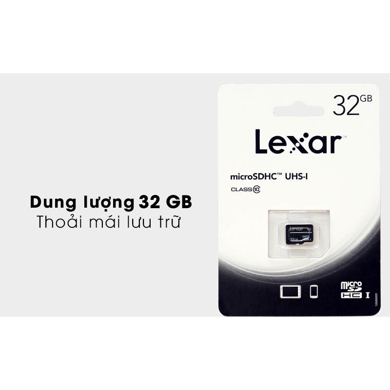 Thẻ Nhớ MicroSD Lexar Class 10 chuyên dụng cho Camera giám sát, điện thoại, Camera hành trình... - Hàng Chính hãng