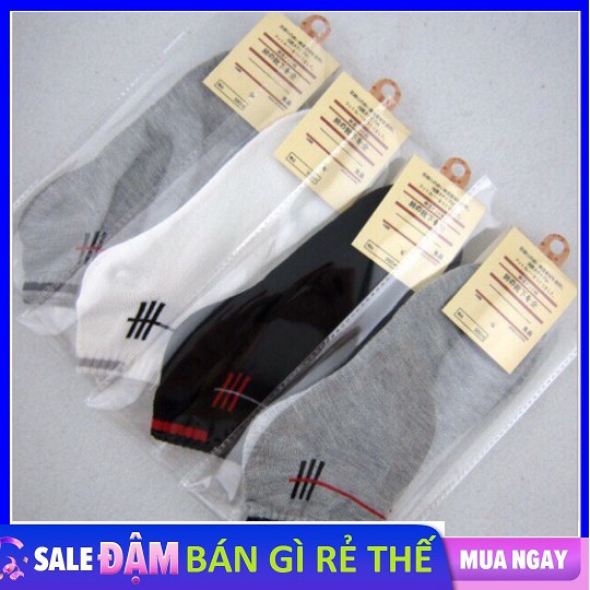Set 10 Tất sọc Hàn Quốc - Vớ sọc Korea 3 Màu Cho Nam Chống Hôi Chân