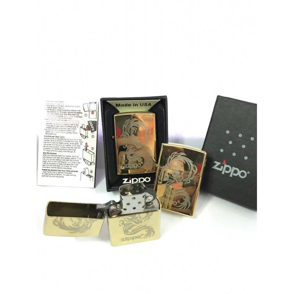 HỘT QUẸT ZIPPO USA HÌNH RỒNG