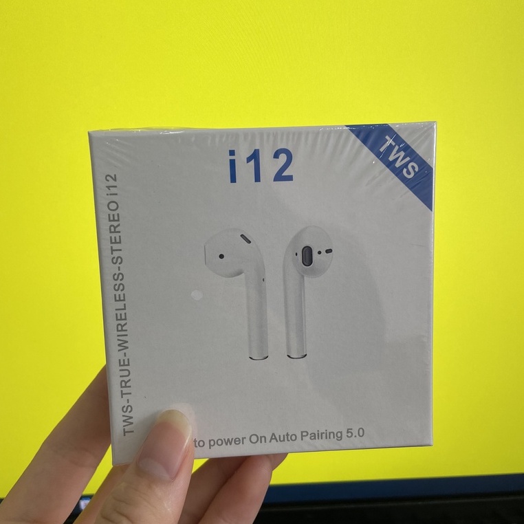 Tai nghe Bluetooth i12 TWS 5.0 tai nghe không dây i12 bản Quốc tế âm thanh chuẩn HIFI Dùng Cho Điện Thoại Và Laptop