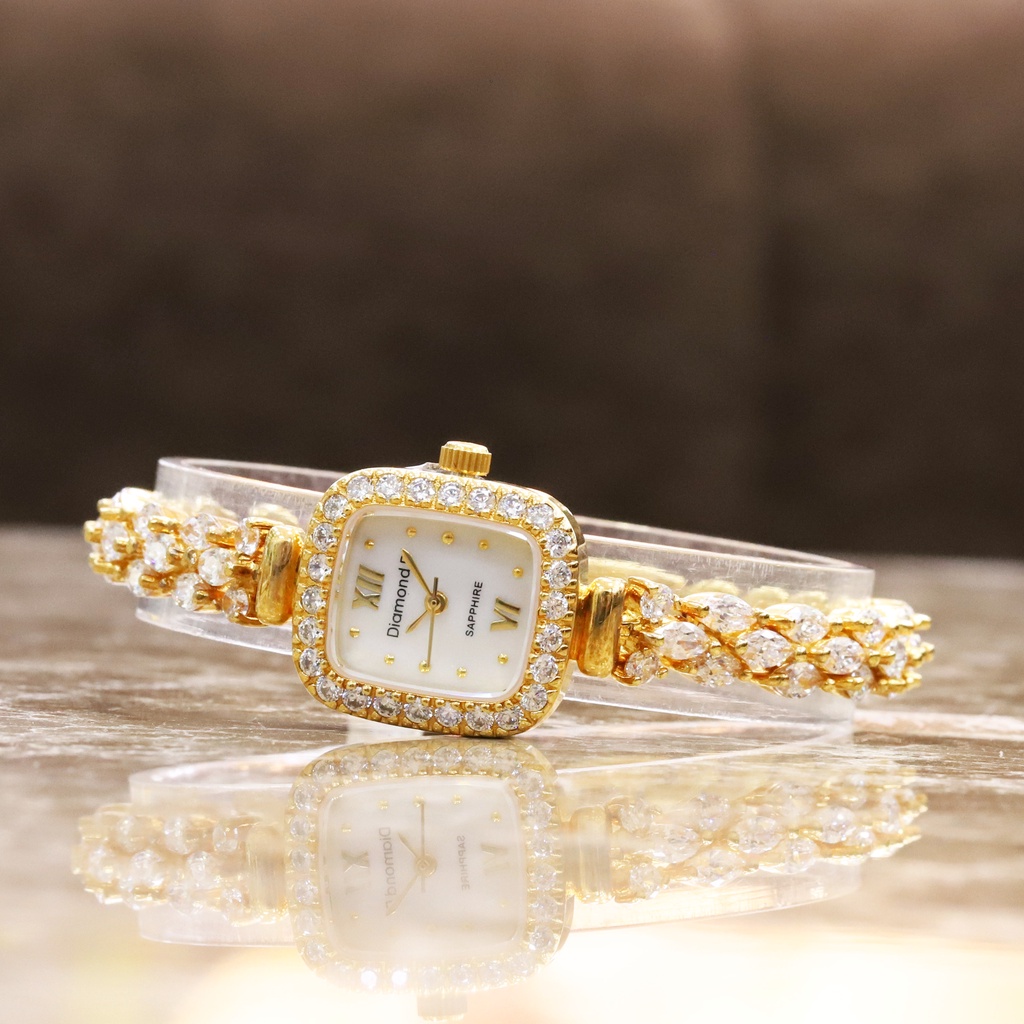 Đồng hồ nữ Diamond D DM15145IG - Kính sapphire
