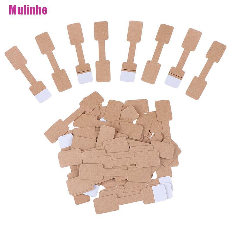 Set 50/ 100 nhãn giấy cứng ghi giá cho nhẫn/ vòng cổ
