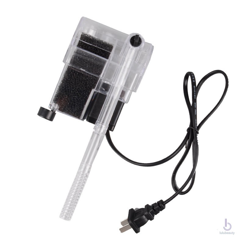 Aquarium Power Filter Waterfall Water Pump Circulation Fish Tank Mini External Hanging Filter Device