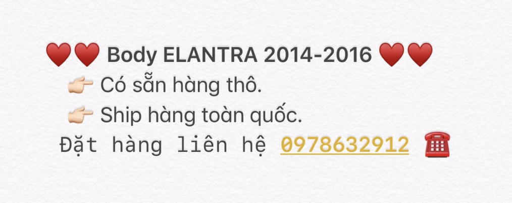 BODY KIT ELANTRA 2014-2016