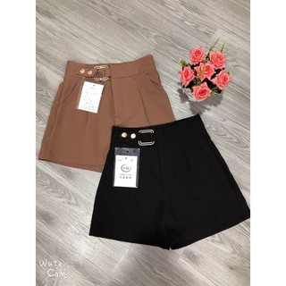 QUẦN SHORT CẠP CAO ĐAI 2 CÚC BẤM