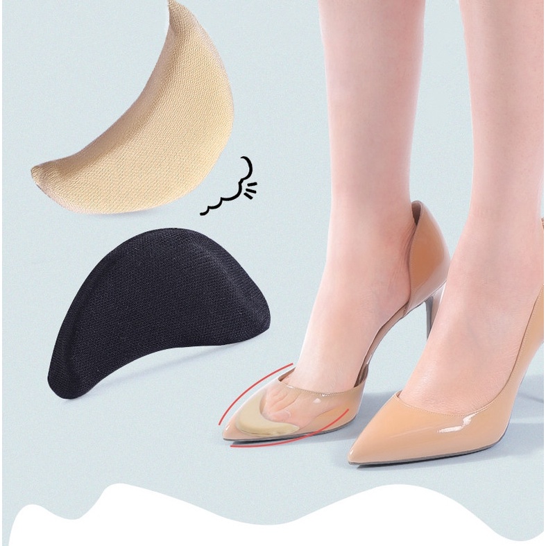 1 Cặp Miếng Lót Mũi Giày Cao Gót Chống Đau Có Thể Điều Chỉnh Cho Nữ