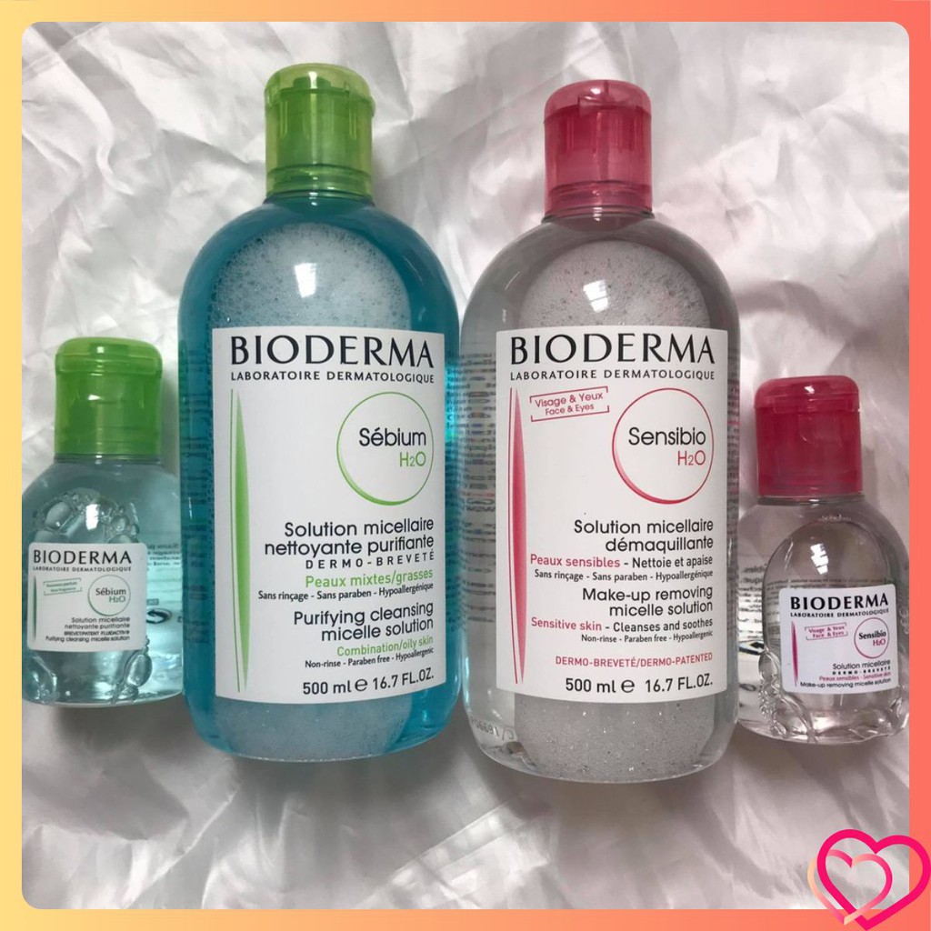 Nước Tẩy Trang Bioderma sensibio H2O (100ml ~ 500ml)  🎁 FREESHIP 🎁 Tẩy Trang Cho Mọi Loại Da