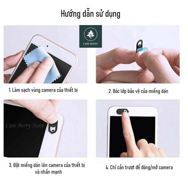 Miếng Dán Che Webcam Siêu Mỏng Bảo Vệ Camera Điện Thoại Laptop IPAD