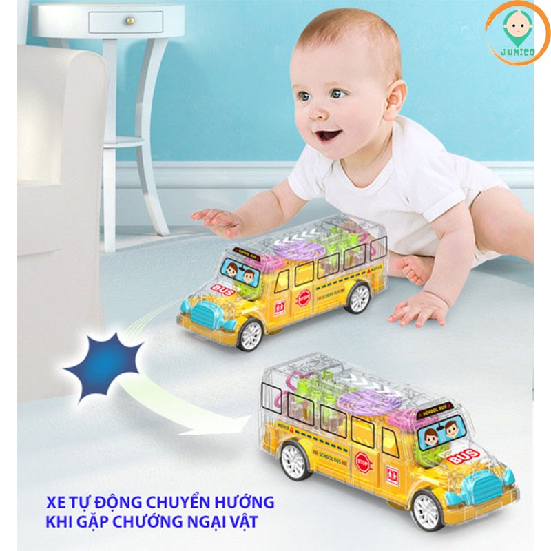 Đồ chơi trẻ em ô tô xe bus cho bé phát triển trí tuệ thông minh JUMICO BUS