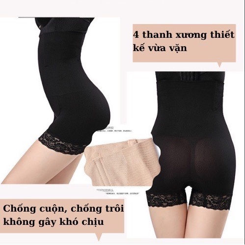 Hot-Quần Đùi Váy Gen Bụng Chống Cuộn viền ren,quần gen bụng đùi