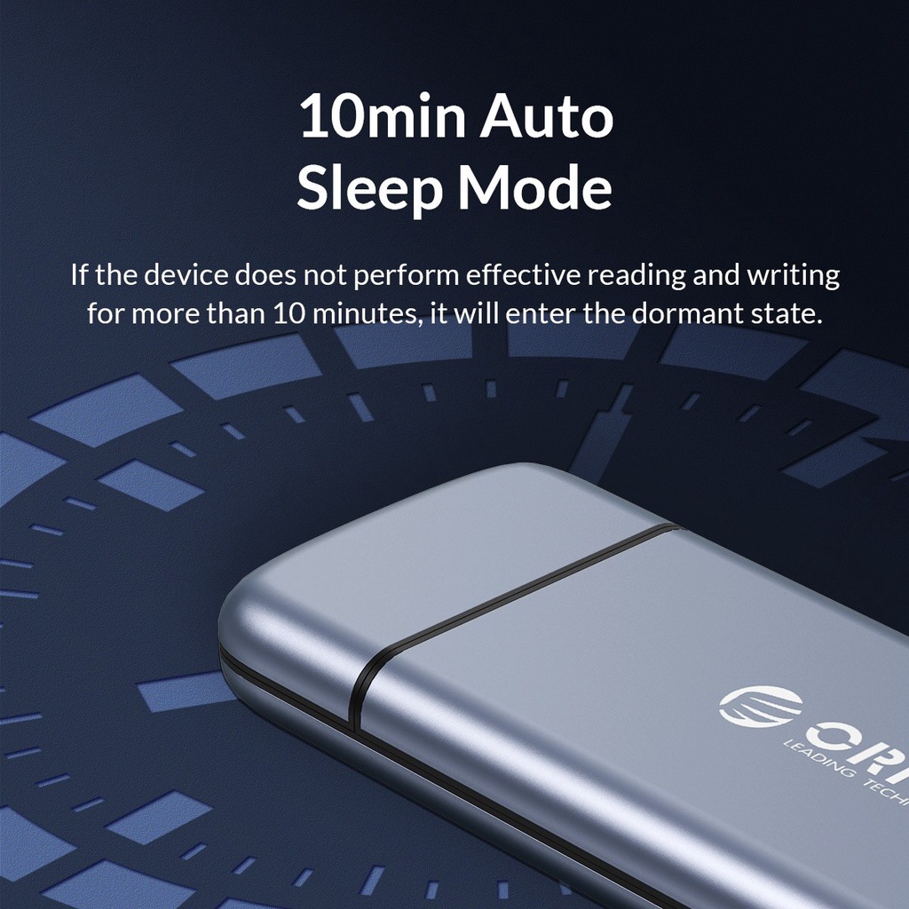 Vỏ ổ cứng SATA SSD PCIE NGFF M/B Orico M2 NVME M.2 điều hợp USB loại C 3.1 trong suốt | BigBuy360 - bigbuy360.vn