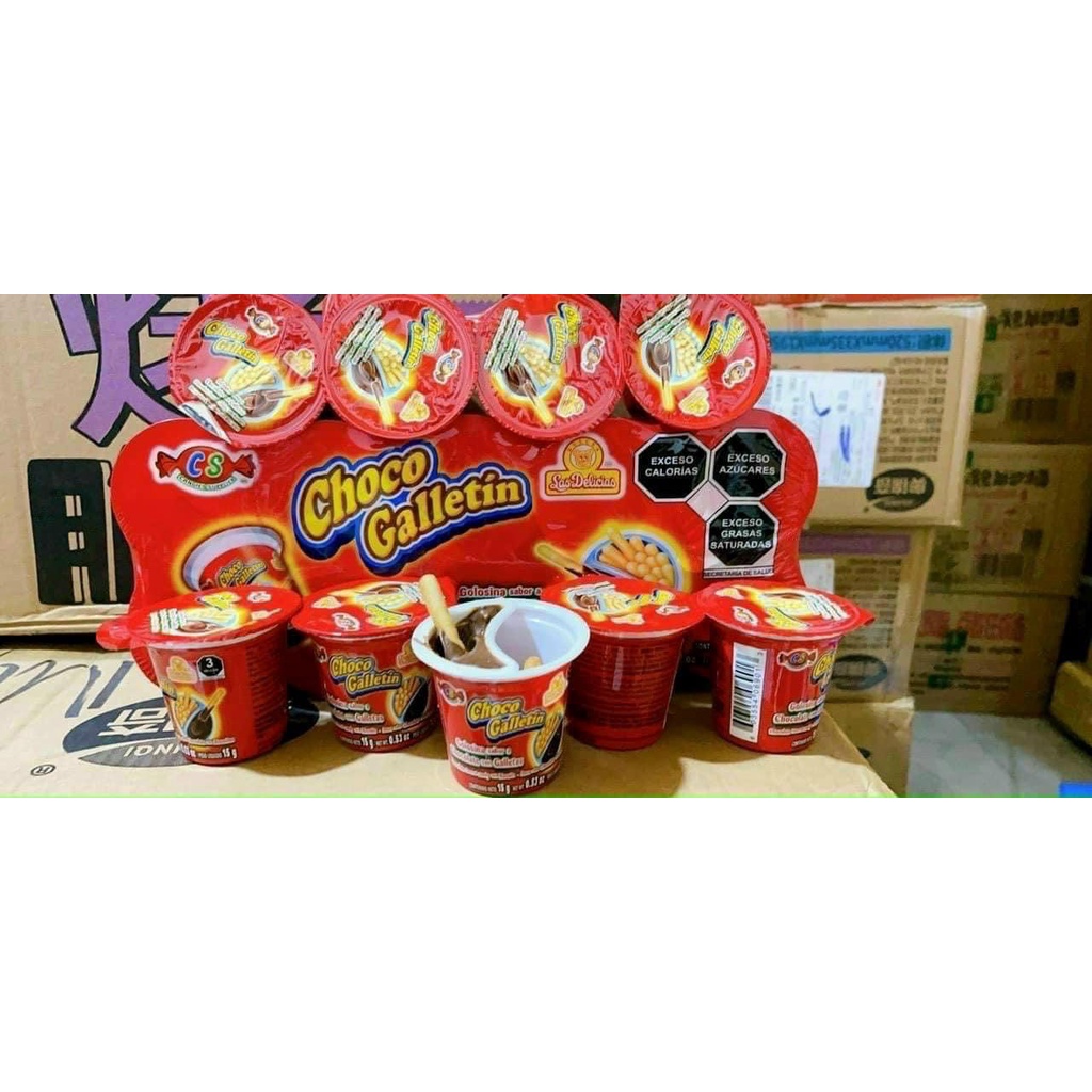 Lốc 10 Hộp Bánh quy chấm socola ⚡ SIÊU NGON ⚡ Bánh que chấm Sô cô la Choco Galletin bánh giòn rụm