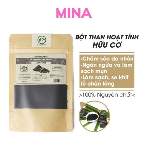 Than Hoạt Tính Trắng Răng Hữu Cơ 135g UMIHOME Giúp Làm Trắng Răng Sạch Mảng Bám Và Cao Răng Hiệu Quả