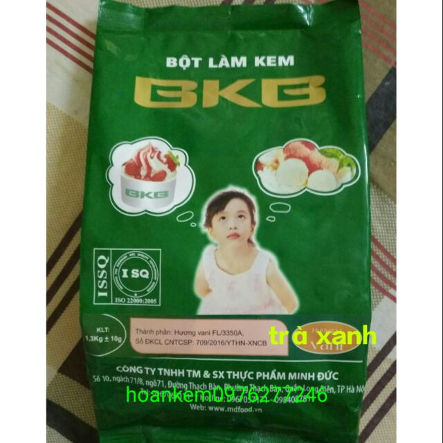 Bột làm kem tươi BKB vị trà xanh