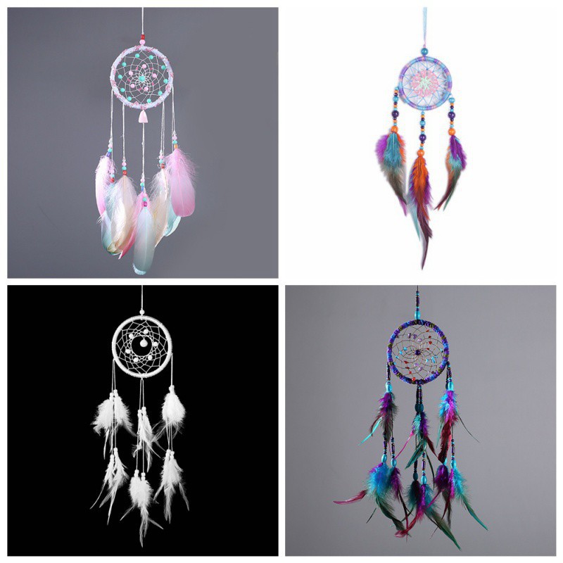 Dreamcatcher Đính Lông Vũ Nhiều Màu