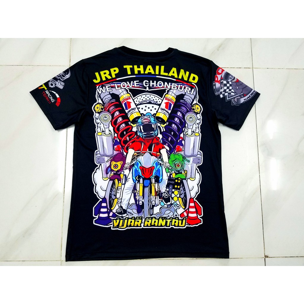 Áo Thun JRP Racing Thái Land  Logo Bảo Hành Không Bung Tróc