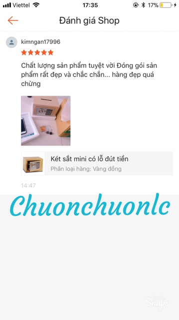 Két sắt mini có lỗ đút tiền SĂN