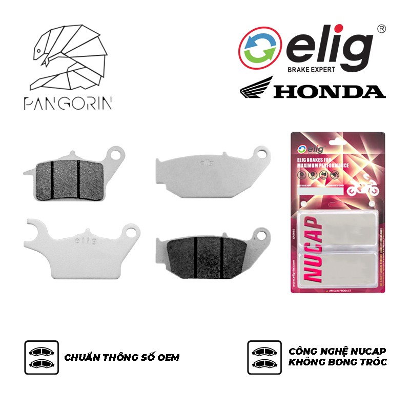 Elig - Bố Thắng (Má Phanh) NUCAP cho xe Honda: Blade - Wave S110 - Sonic 125/150 - Winner 150/X