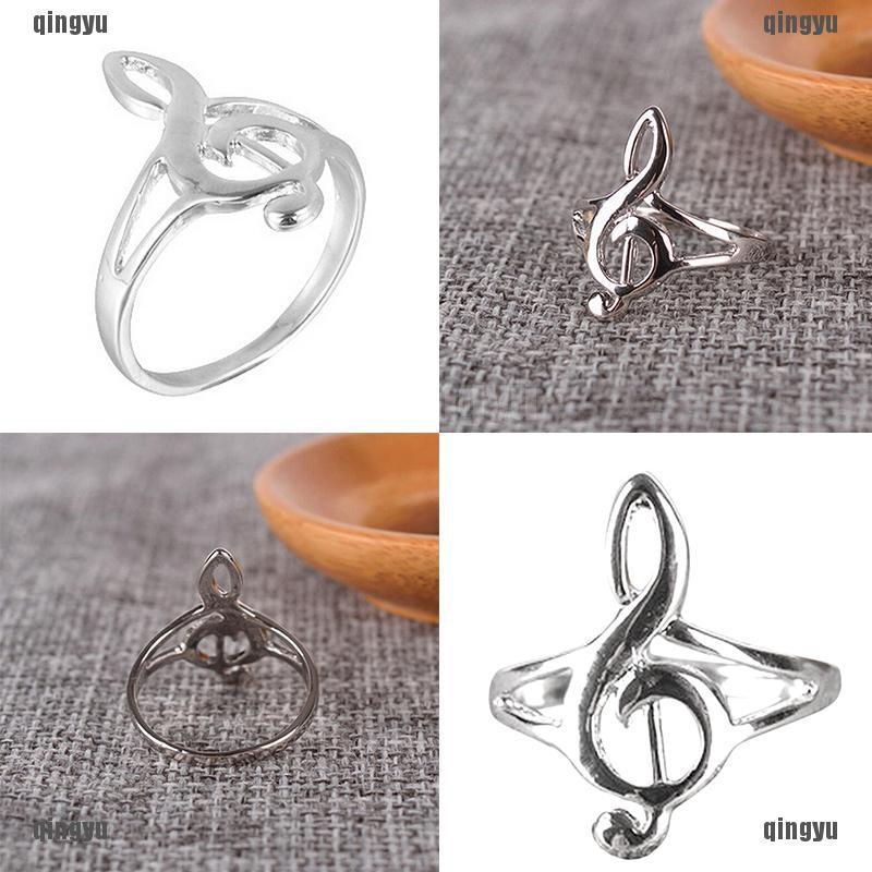 Nhẫn Bạc Hình Nốt Nhạc Thời Trang