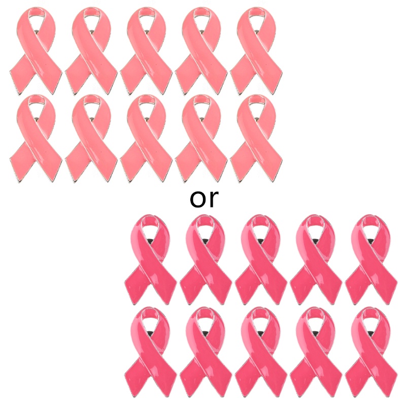 Bộ Ghim Cài Khăn Choàng / Ung Thư Ngực Bằng Hợp Kim Phối Ruy Băng Đỏ