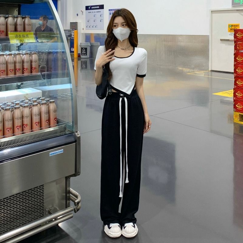 Áo Thun Ngắn Tay Phong Cách Hàn Quốc Thời Trang Mùa Hè Mới 2022 Cho Nữ