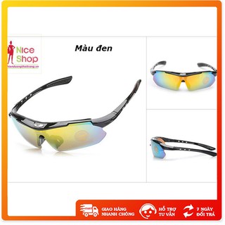 Kính râm - Xả Kho - Bộ kính thể thao 5 tròng chính hãng robesbon chống tia uv chống trầy xước
