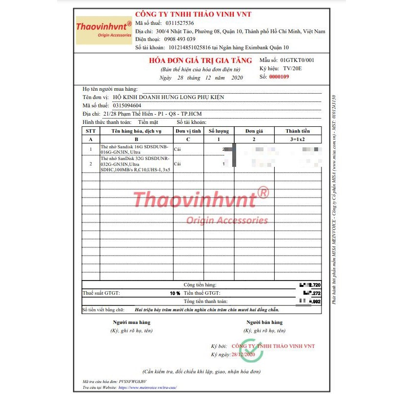 Thẻ Nhớ SDHC 32Gb Sandisk Ultra Class 10 Uhs-I 100Mb/S Chính Hãng - Hưng Long PC