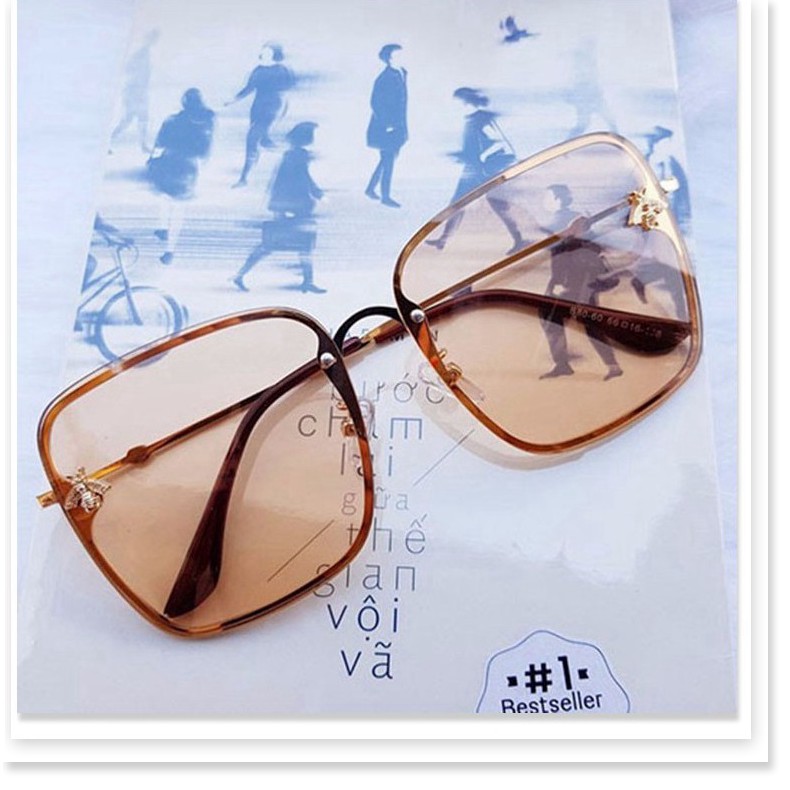 Xả Kho - Mắt kính mát nữ gọng vuông hình con ong độc lạ sang trọng | BigBuy360 - bigbuy360.vn