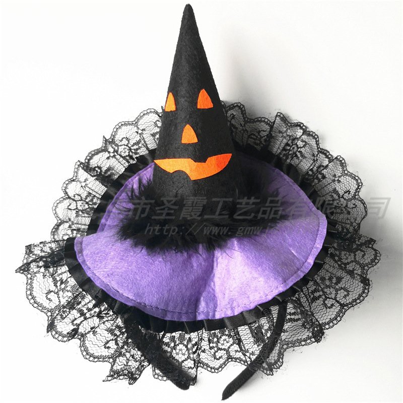 PVN18748 Băng đô mũ phù thủy hóa trang halloween T2