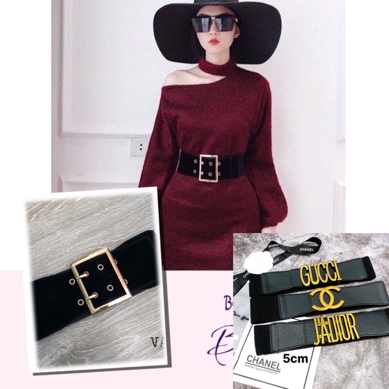Thăt lưng nư, thăt lưng chun, Đai váy nhung 8 lỗ,8 lỗ , đai váy da hót trend
