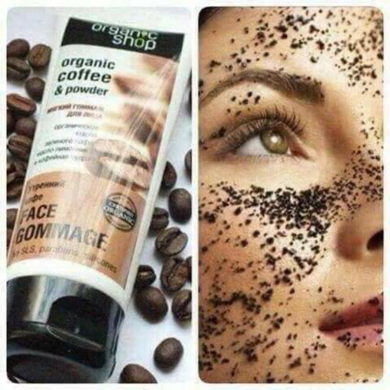 TẨY DA CHẾT CAFE ORGANIC MẶT