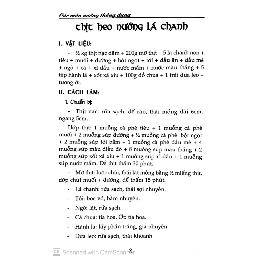 Sách - Các Món Nướng Thông Dụng