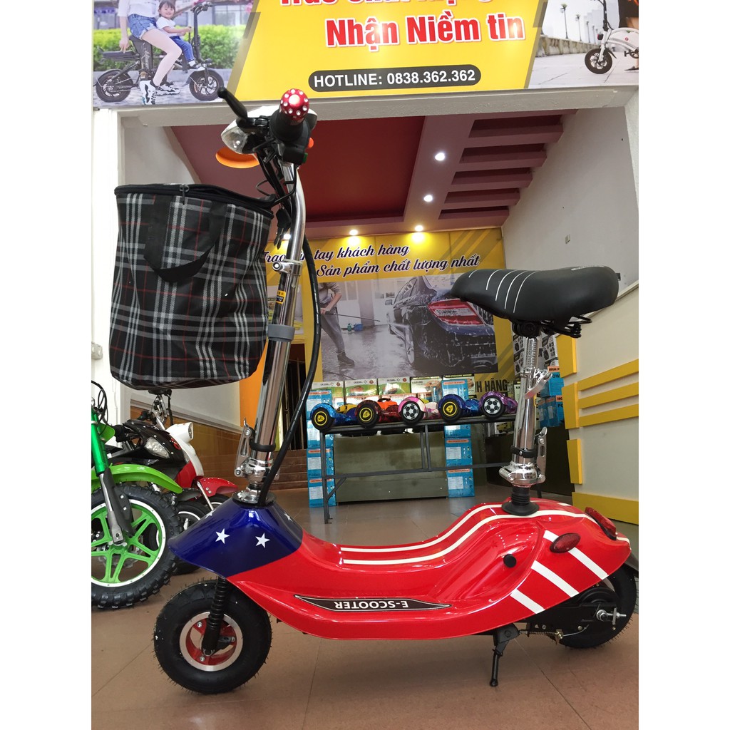 Xe Điện Mini E-Scooter Plus 8 inch - Xe có giảm xóc - BH 1 đổi 1 trong 12 tháng