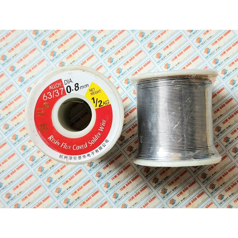 Thiếc hàn ( Chì Hàn )DIA 63/37 siêu bóng 0,5kg