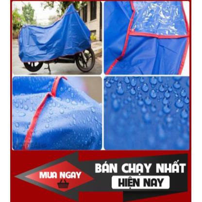 Sale Bạt phủ xe máy chất lượng tốt, chống mưa nắng, bụi bẩn, vải dù pha nilon chống thấm tuyệt đối