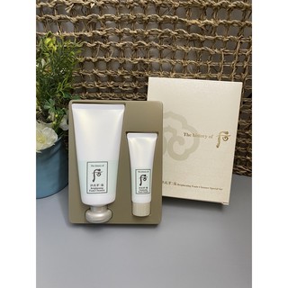 Set sữa rửa mặt whoo trắng 180ml tặng tuýp 40ml