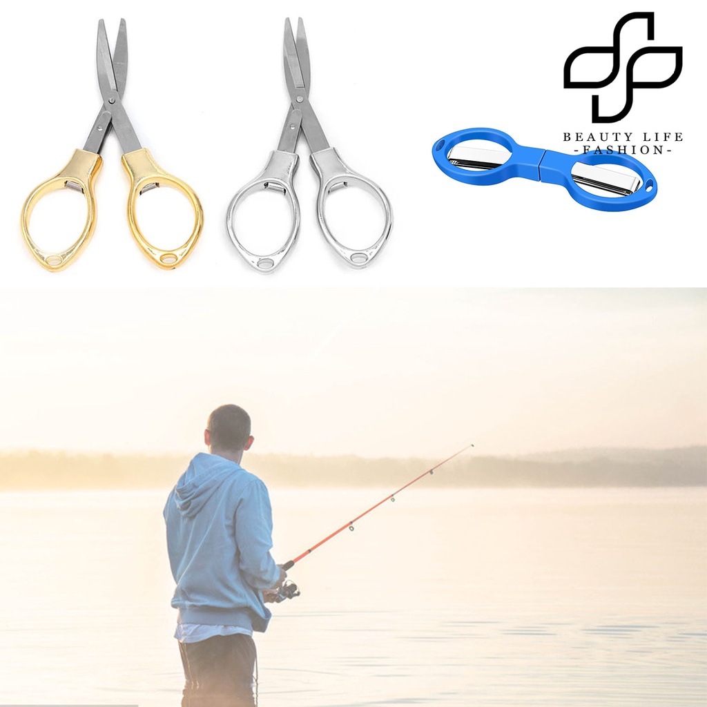 Kéo câu cá mini bằng thép carbon phối ABS/hợp kim nhôm thiết kế gấp gọn tiện lợi