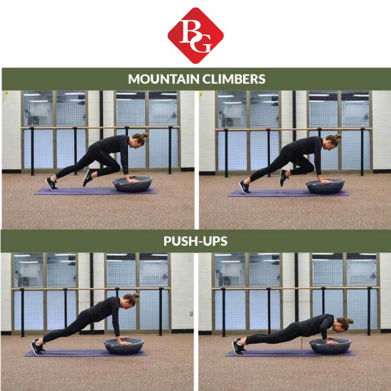 BG Bóng tập YOGA bóng thăng bằng tập thể dục BALL BALANCE Bosu