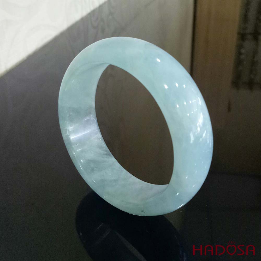 Vòng kiềng Aquamarine size 58 cao cấp chuẩn 4A Hadosa