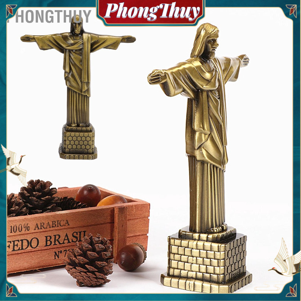 Tượng Chúa Giêsu Hợp kim 18.5cm Trang trí để bàn