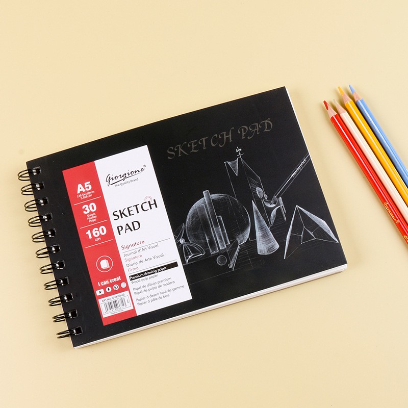 Sổ vẽ phác thảo ký họa Sketchbook Giorgione 160gsm (30 Tờ, Smooth)